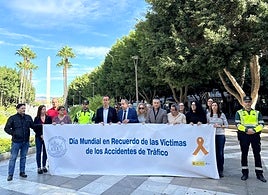 Acto del minuto de silencio por las víctimas de los accidentes de tráfico