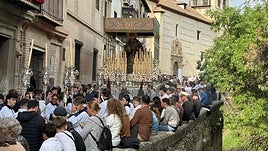 La Virgen de la Maravillas en su paso de palio el pasado Domingo de Ramos