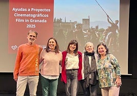 Óscar Berdullas, Paloma Martínez, Pilar Caracuel, Carmen Tortosa y María del Mar Jiménez, en Condes de Gabia.