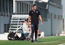 Funes, con el Málaga.