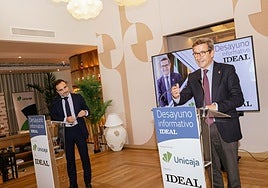 El consejero de Industria, Energía y Minas, Jorge Paradela, en el desayuno informativo de IDEAL.