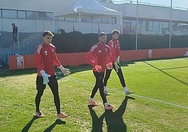 Iker García, Luca Zidane y Ander Astralaga.