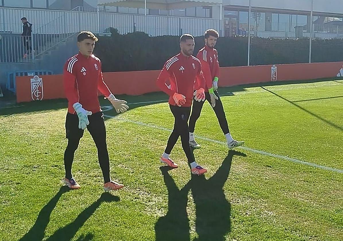 Iker García, Luca Zidane y Ander Astralaga.