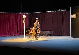 'El Langui', en la obra.