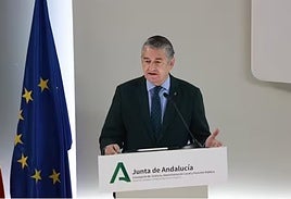 El consejero de Sanidad, Presidencia y Emergencias de la Junta de Andalucía, Antonio San