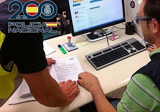 Área de Extranjería de la Policía Nacional en Granada.