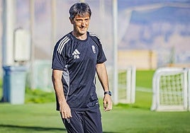 Pacheta sonríe durante un entrenamiento anterior.