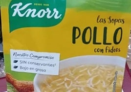 Unos lotes de sopa de sobre de esta marca han sido retirados del mercado.