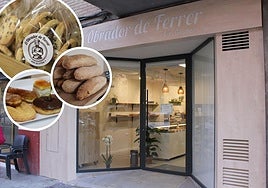 Fachada y algunos de los productos de El Obrador de Ferrer.