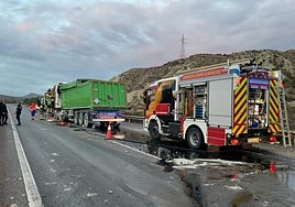 Accidente en la A-7 de Sorbas.