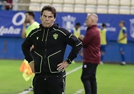 Rubi, en el partido disputado en Lorca.