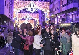 Encendido de las luces de Navidad.
