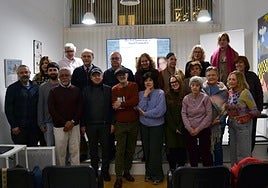 Los participantes del recital, en el ateneo.