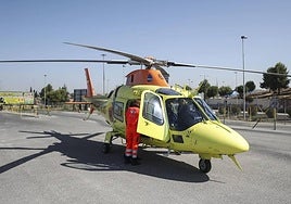 Helicóptero del 061, de archivo.