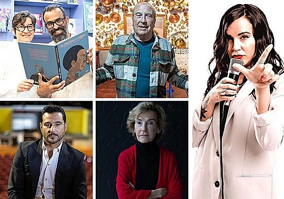 Lola Moral y Sergio García; Curro Albaicín; Antonio Velázquez; Soledad Sevilla; y Martita de Graná, Ideales de 2025.