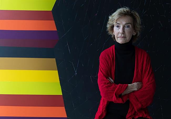 Soledad Sevilla en su estudio.