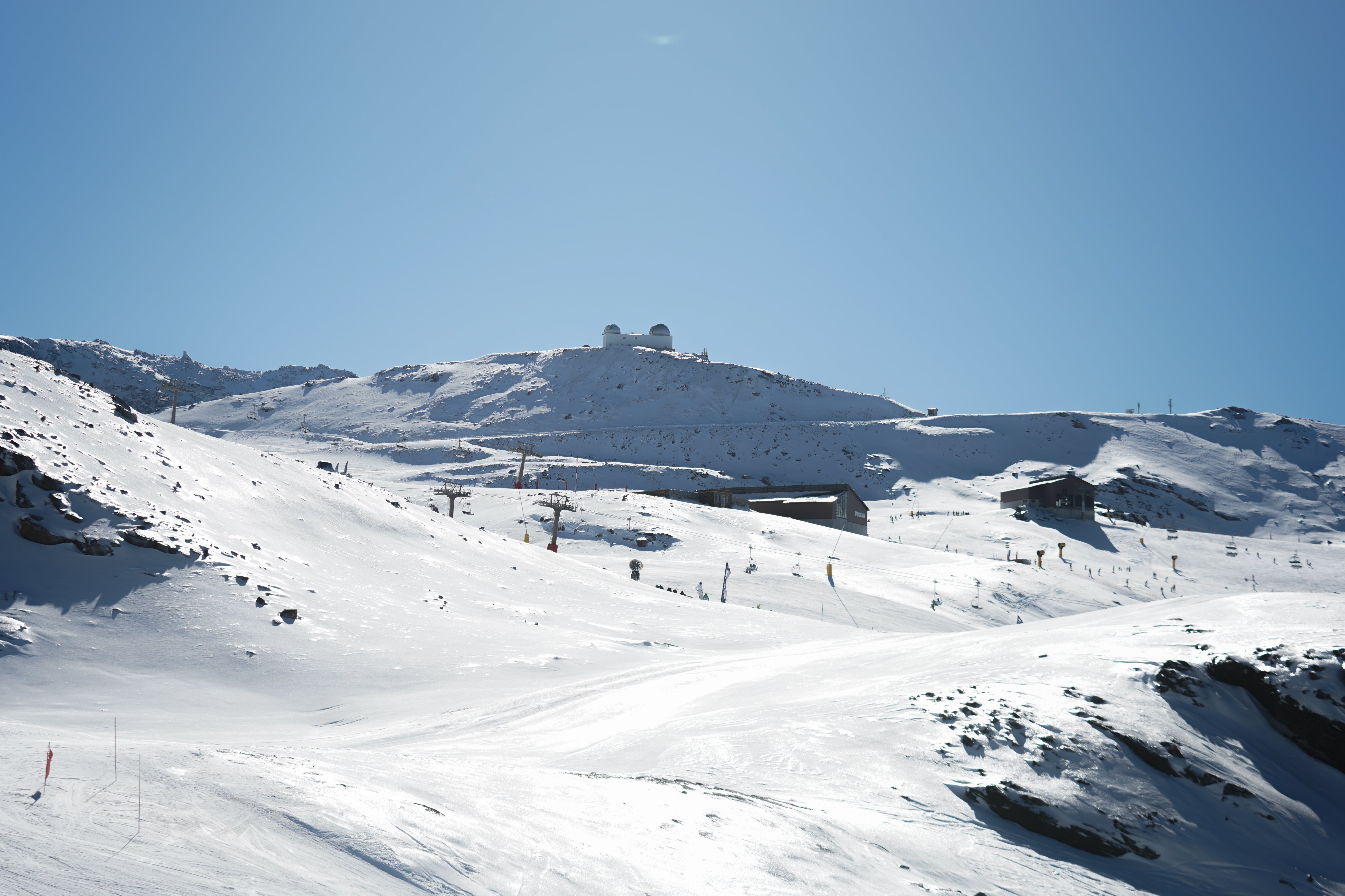 Ambiente espectacular en Sierra Nevada este puente