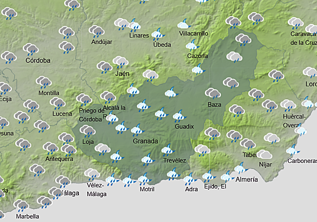 Pronóstico de la Aemet para el viernes.