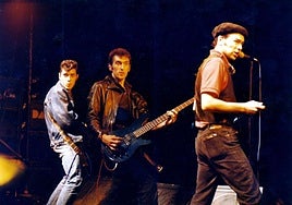 Actuación de 091 con Fredy Flores, Ángel Doblás y José Antonio García, en una imagen de archivo.