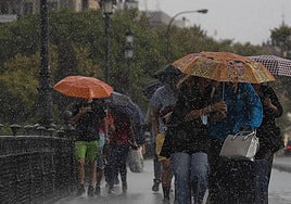 Lluvia en Granada.