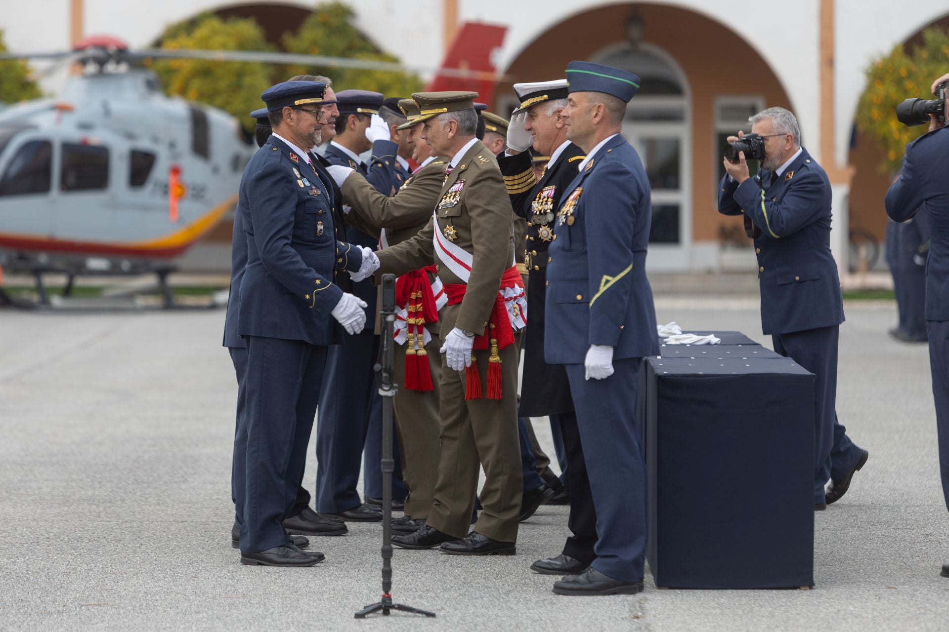 Las imágenes celebración de Nuestra Señora de Loreto, patrona de Aviación