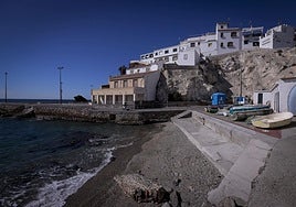La playa de la Caleta de Salobreña.