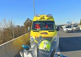 Intervención de Guardia Civil y 061, en una imagen de archivo