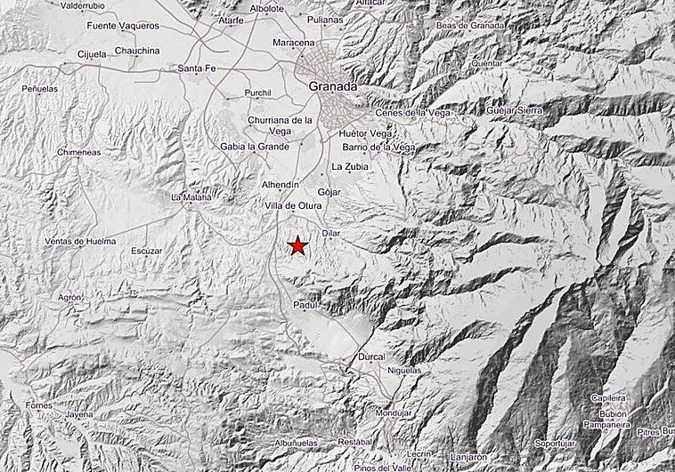 Un terremoto de magnitud 2.5 sacude Granada y el Área Metropolitana