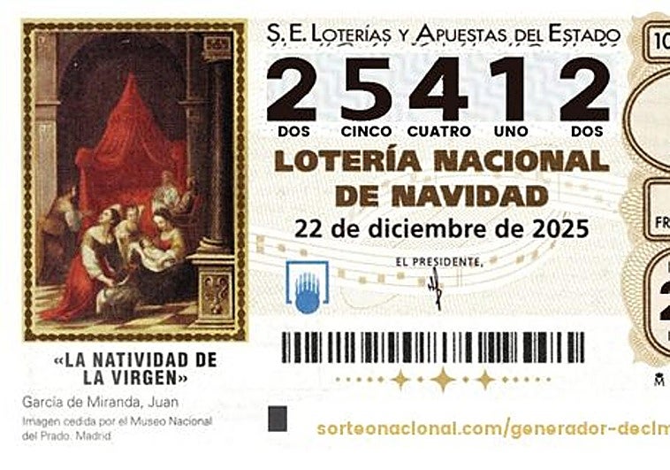 El 25412, quinto premio de la Lotería de Navidad, cae en Maracena
