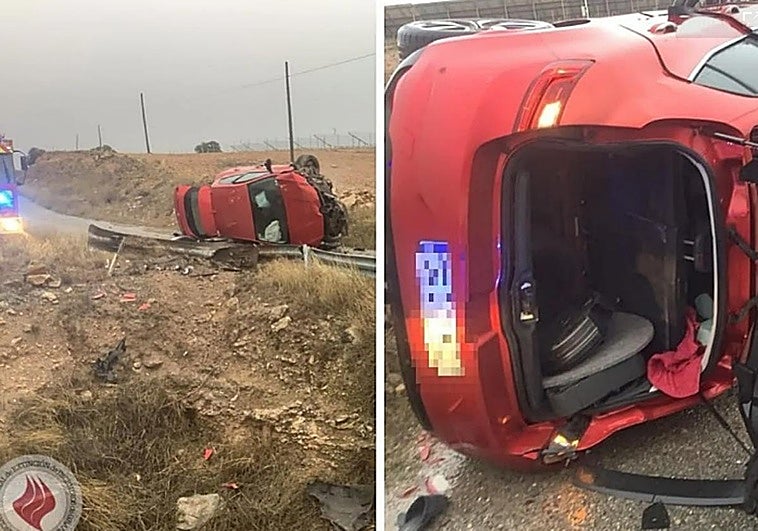 Encuentran deambulando en la A-92 al conductor del coche siniestrado en Guadix