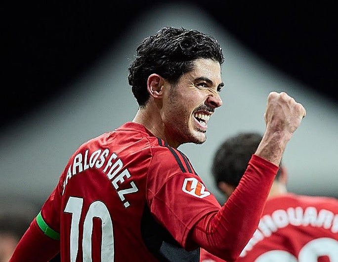 Un doblete de Carlos Fernández tumba al Málaga de Funes por primera vez