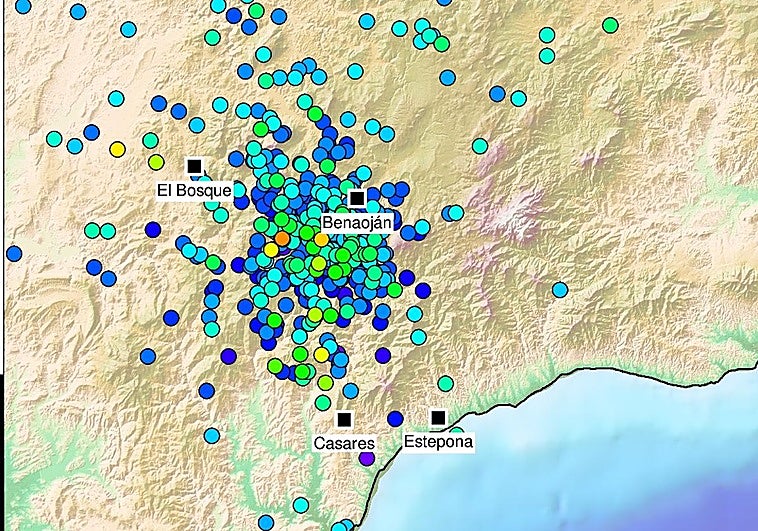 Andalucía registra un total de 456 terremotos en la última semana