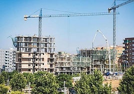 Obras de viviendas en Granada.