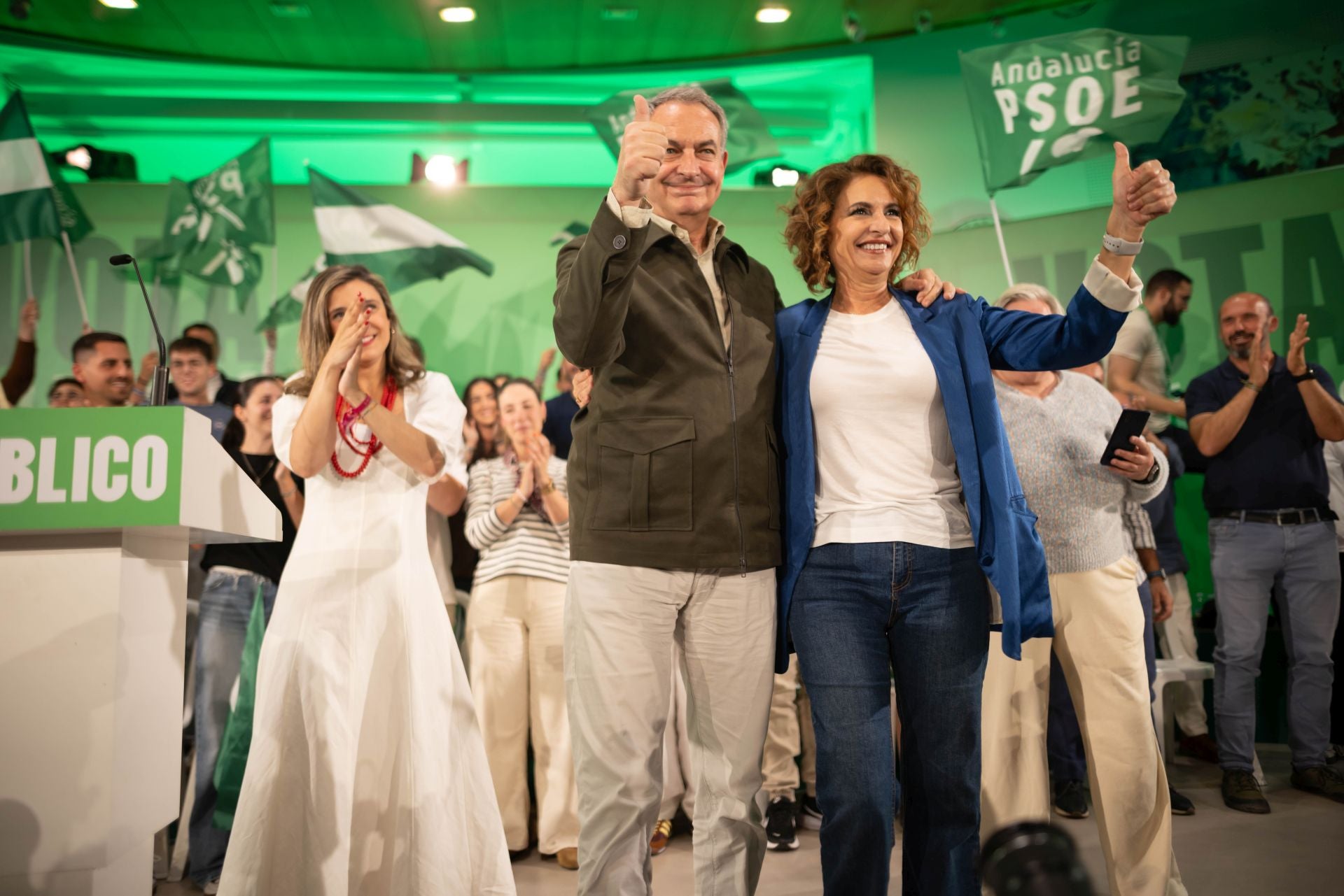Zapatero apela a las convicciones y al PSOE-A de las «inmensas mayorías»  para pedir con «gratitud» votar a Montero | Ideal