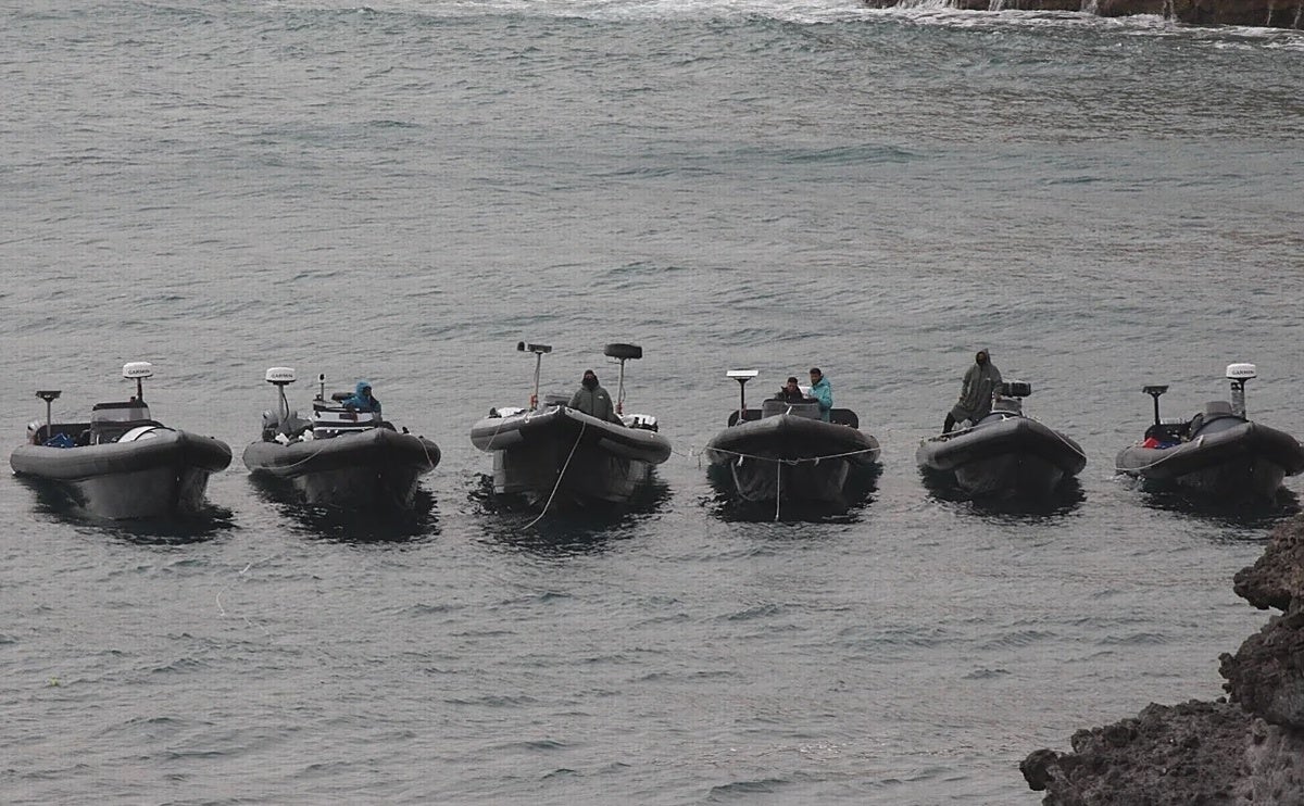 Imagen reciente de narcolanchas en la costa.