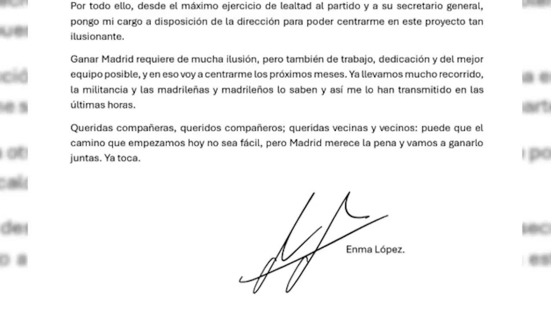 Enma López se presentará a primarias para "ser alcaldesa" de Madrid