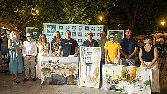 Fundación Caja Rural Granada entrega el primer premio de su XVIII Certamen de Pintura Rápida a Pepe Bonaño