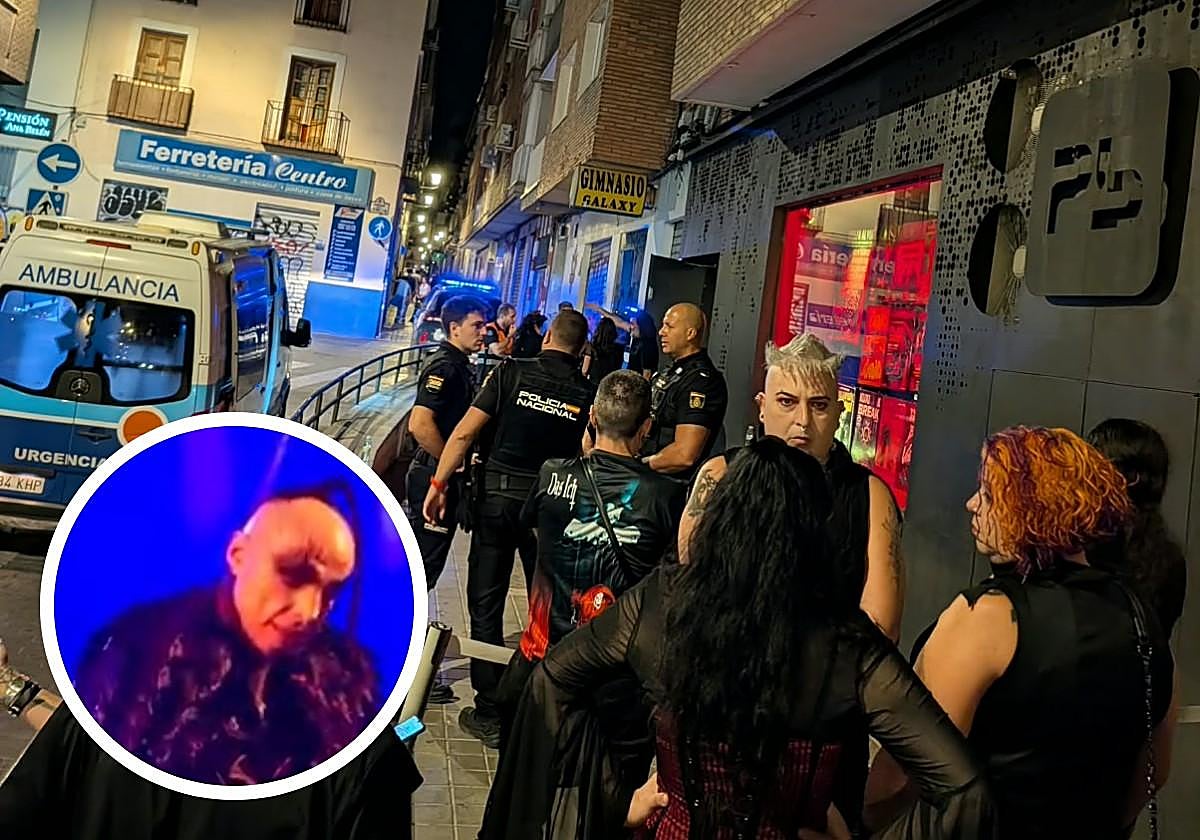 Ambulancia a las puertas de la sala.
