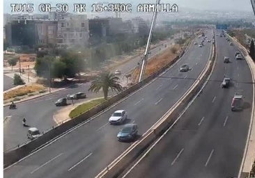 Un herido al chocar dos vehículos en la Circunvalación