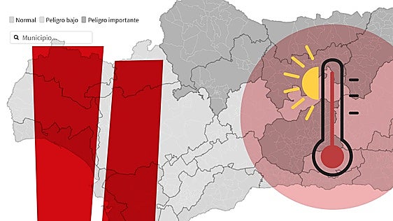 El tiempo, pueblo a pueblo en Andalucía: consulta los avisos y las temperaturas hasta el 1 de agosto