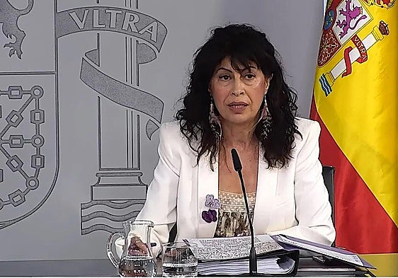 Redondo, en una comparecencia tras la reuni&oacute;n del Consejo de Ministros.