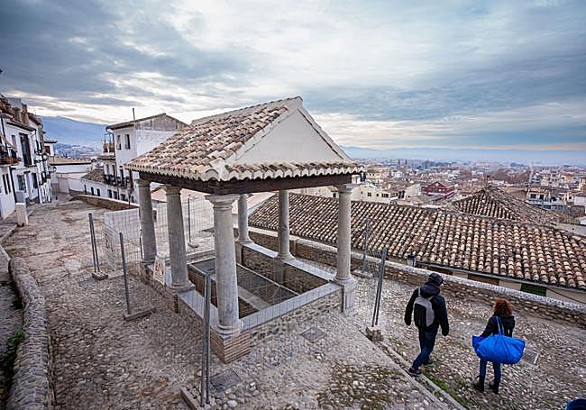 Lavadero del Sol, en una imagen realizada durante las obras.
