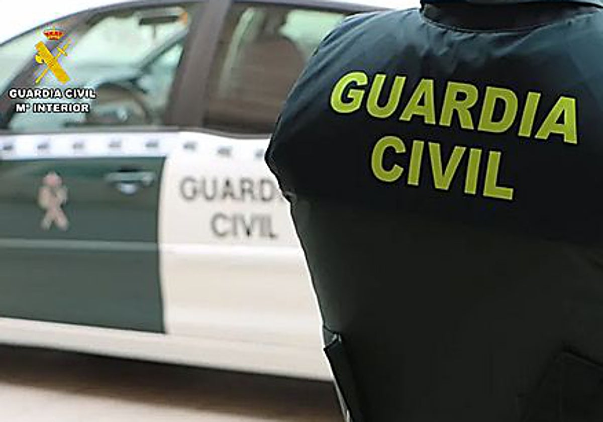 Imagen de un agente de guardia civil, de archivo.
