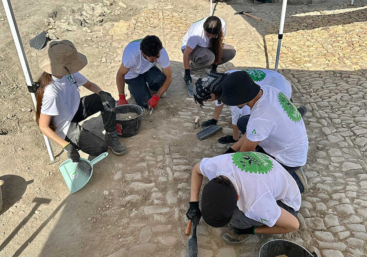 Expertos realizan labores de conservación y documentación en el Cerro del Alcázar