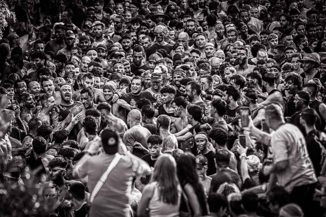 El Cascamorras en blanco y negro