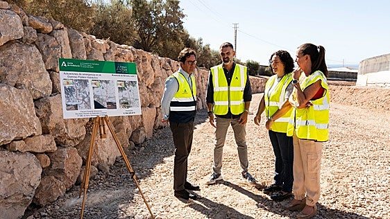 Avanzan las obras de emergencia en la Rambla de Balanegra