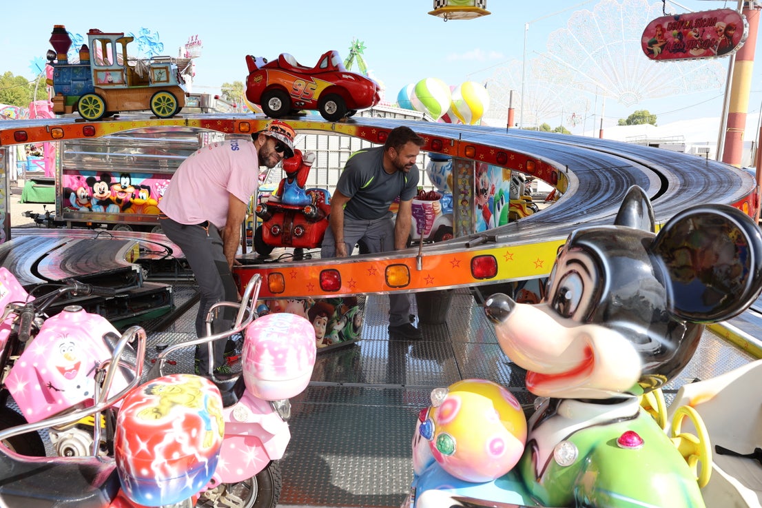 El montaje de la Feria de Jaén, en imágenes