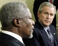 Bush muestra su malestar a Annan por el informe de la ONU sobre Guantánamo