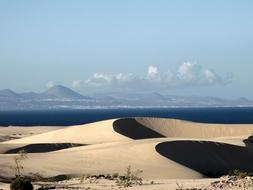 Dunas de Corralejo, en Fuerteventura (Canarias)