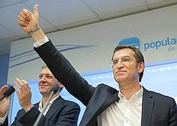 Feijóo, en la comparecencia en la que ha valorado los resultados. / Foto: Efe | Vídeo: Atlas